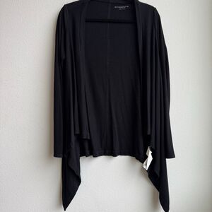 Beyond The Bump Beyond Yoga Black Open Front Waterfall Cardigan Size Medium